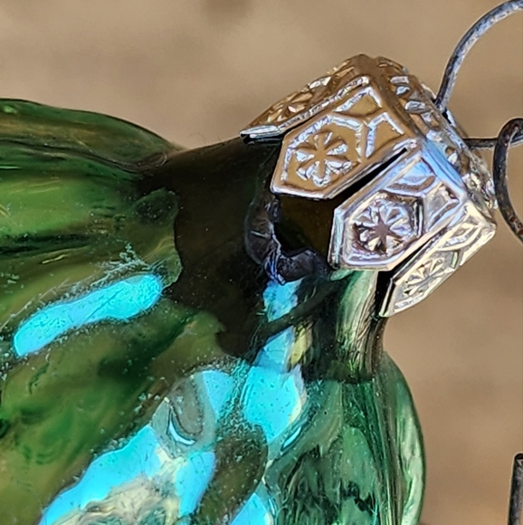 Vintage Poland Strawberry Mercury Glass Christmas Ornament - Picture 6 of 10